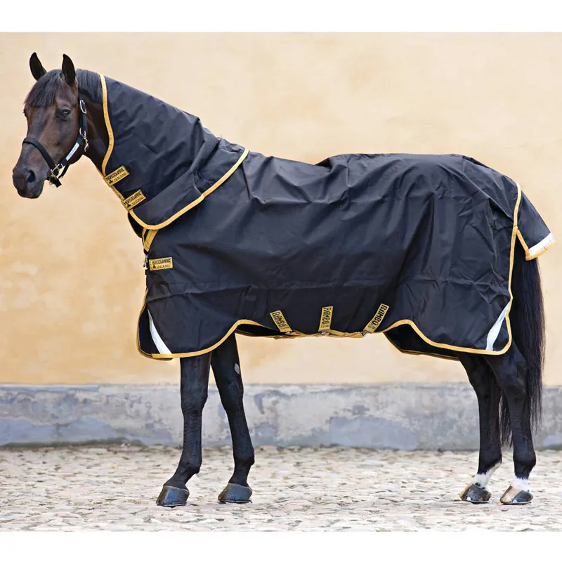 Horseware Rambo Supreme 0g Turnout - Black/Gold